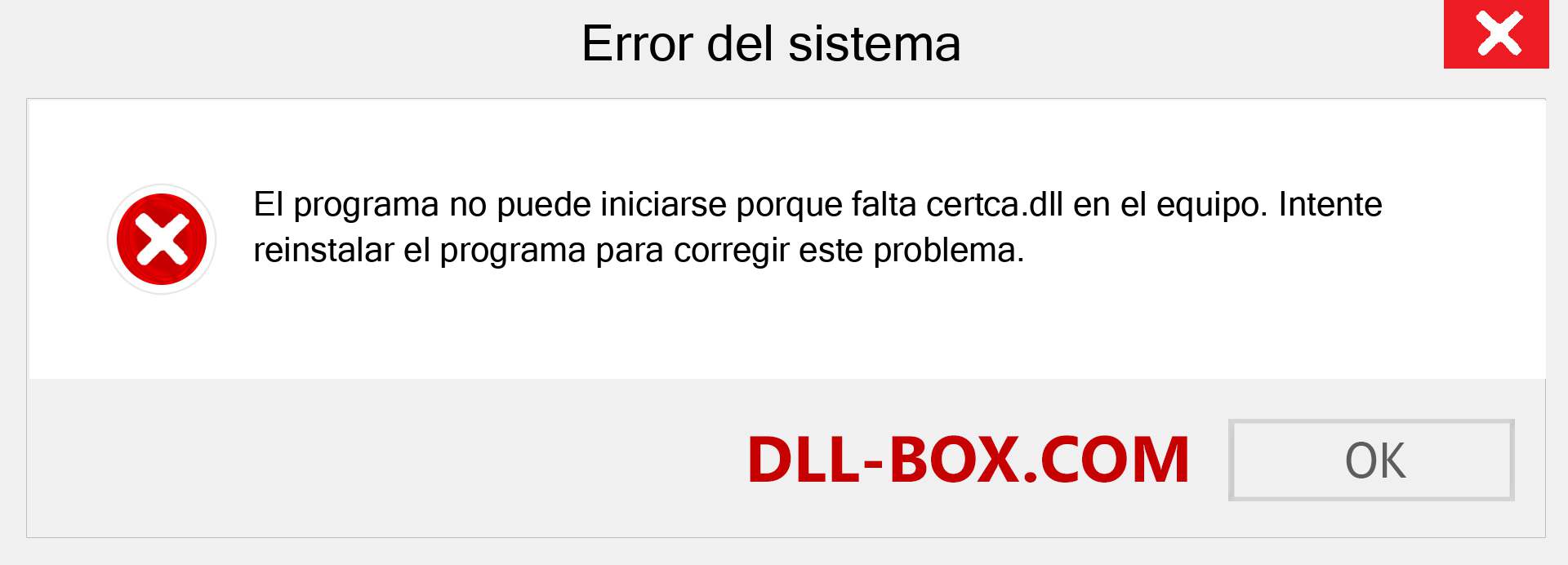 ¿Falta el archivo certca.dll ?. Descargar para Windows 7, 8, 10 - Corregir certca dll Missing Error en Windows, fotos, imágenes